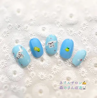 ネイル 森のさんぽ道所属・ショートネイル 森のさんぽ道のネイルデザイン