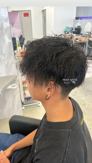 パーマ メンズ 📍欧米風/デ ザインNO.1/雅のヘアスタイル