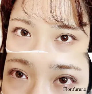 マツエク・マツパ アイブロウ Flor上大岡 *フルノ リナ*のマツエク・マツパデザイン