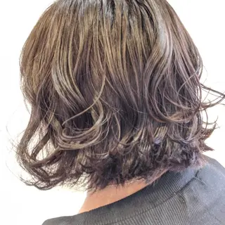 カラー ミディアム 髪質改善＆白髪ぼかし カラー♡店長みやけ♡のヘアスタイル