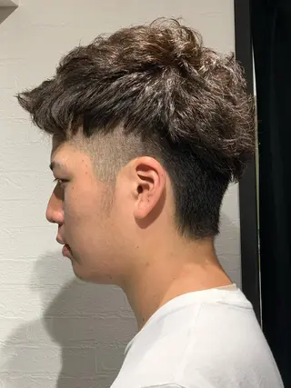 ショート パーマ メンズ ささき まさとのヘアスタイル