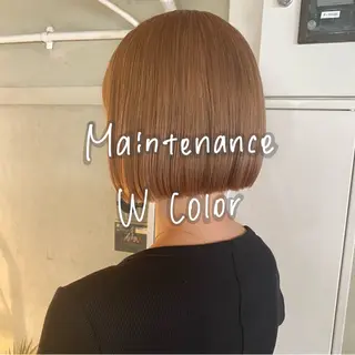 ミディアム カラー 暖色艶color / ボブ🦩Rioのヘアスタイル