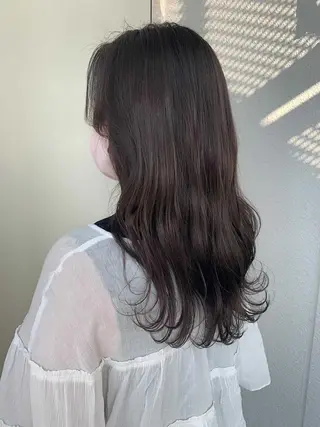 ロング カラー 韓国🇰🇷レイヤー 映える顔周り🩷のヘアスタイル