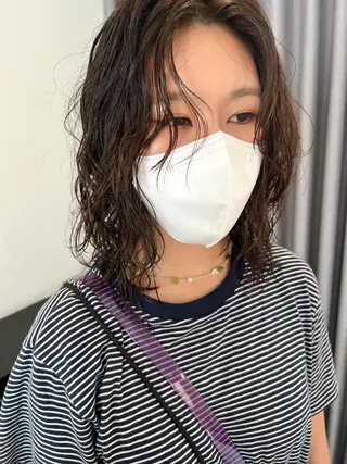 ミディアム パーマ ミディアムパーマ /癖毛パーマのヘアスタイル