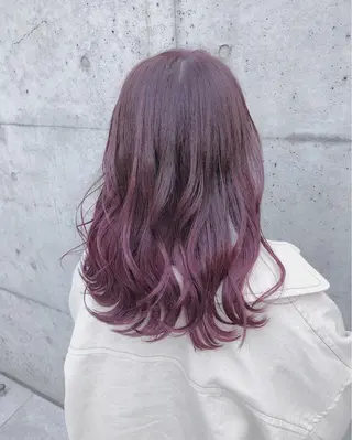 セミロング カラー ヘアアレンジ メンズ キッズ 💟Chloe原宿店 🩶ハイトーンのヘアスタイル