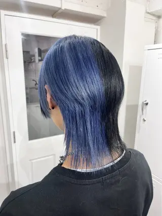 セミロング 抜け感/ワンカラー/ 明大前/桑田のヘアスタイル