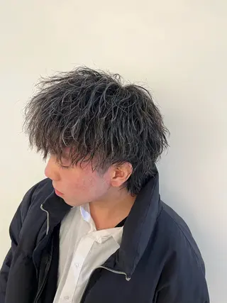 ショート パーマ メンズ Utata  literie所属・嵯峨 大地／パーマ／ ハード系／特殊系のヘアスタイル