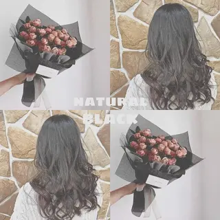 ロング カラー ヲタク美容師 店長　上原のヘアスタイル