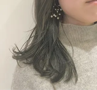 ミディアム カラー パーマ ヘアアレンジ 【ツヤ髪美容師】 ツダケイスケのヘアスタイル