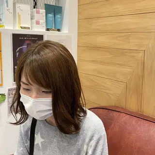 ミディアム カラー 鈴村 大介のヘアスタイル