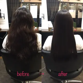 ロング 縮毛矯正&髪質改善 MAILHAIRのヘアスタイル