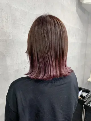 ミディアム カラー _WHITE 天神店 YUMEKA🐻のヘアスタイル