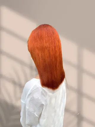 セミロング カラー くすみミルクティー/ ブラウン🪡TOWAのヘアスタイル