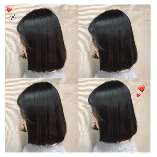 ミディアム 韓国ヘア得意❤︎森澤 悠佳のヘアスタイル