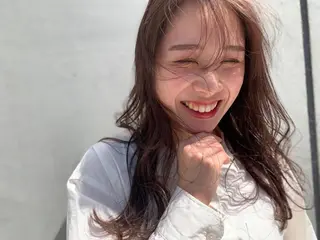 ロング カラー 上川 美幸のヘアスタイル