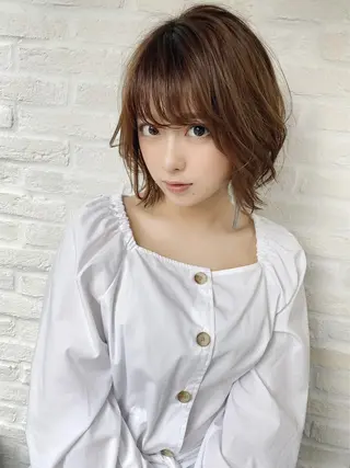 ショート ヘアリゾート粋　新宿三丁目本店所属・前地 麻衣のヘアスタイル