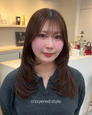 セミロング 表参道/kozue/ 艶髪/髪質改善のヘアスタイル