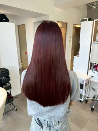 ロング カラー 髪質改善Symbols池袋所属・女性髪質改善美容師 ユウキのヘアスタイル