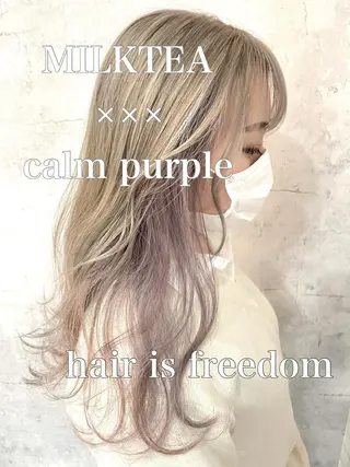 ロング カラー レイヤー/ウルフ ハイトーンhiroのヘアスタイル