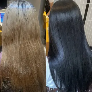 ロング カラー ラフィスヘアードープ所属・👑髪質改善wカラー /ハイトーン/アユカのヘアスタイル