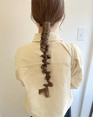 ロング ヘアアレンジ MARU レイヤー/パーマのヘアスタイル