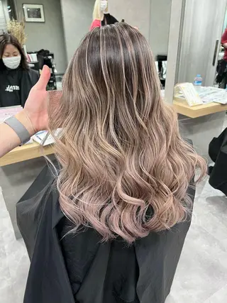 ロング REDEAL SHIBUYA所属・maya/レイヤー カット/ミインパーマのヘアスタイル