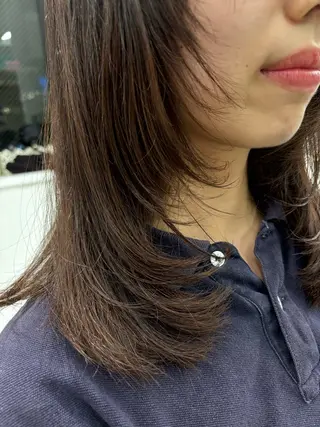 セミロング Wカラー/暖色/べ ージュりく©︎🐝のヘアスタイル