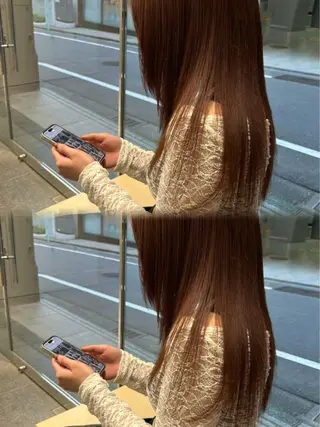 ロング カラー 渋谷 OXY所属・艶髪ケア特化♦️ ありさのヘアスタイル