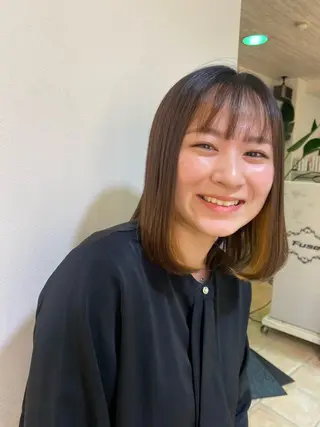 セミロング Fuse所属・Hana ⭐️カラーモデル募集のヘアスタイル
