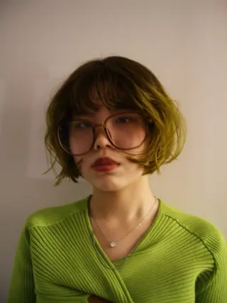 ショート カラー ヘアアレンジ marino マリノのヘアスタイル