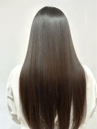 ロング カラー 髪質改善× ハイライト溝江のヘアスタイル