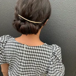 セミロング ヘアアレンジ 🧸 サトウサクネ🧸のヘアスタイル