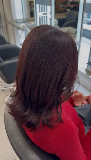 ミディアム カラー ひろせ ちかなのヘアスタイル