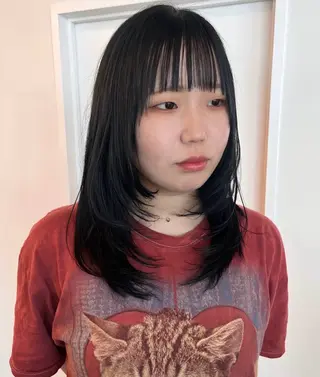 カラー yuzuha/韓国風 / 透明感カラー🎀のヘアスタイル