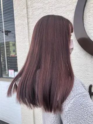 セミロング カラー 福岡 舞のヘアスタイル