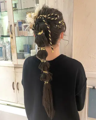 ロング ヘアアレンジ ホンダリサコ 透明感カラー/ボブのヘアスタイル