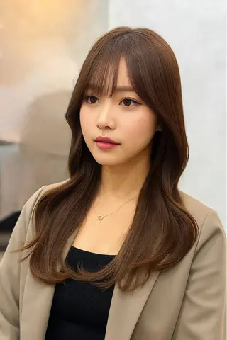 ロング ✨韓国ヘア✨ レイヤー✂️鎌倉楓麻のヘアスタイル