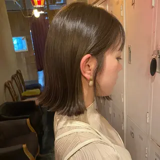 ミディアム カラー くすみカラー♡ Yuukaのヘアスタイル