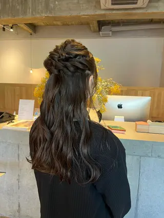 ロング 藤井 美歩/赤髪のヘアスタイル