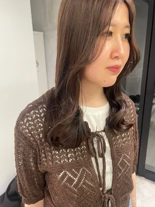 セミロング カラー ケイ/ カラーモデル募集中のヘアスタイル