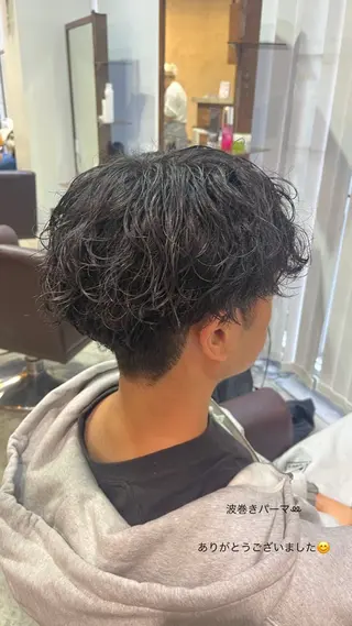 パーマ メンズ 中村 彩奈のヘアスタイル