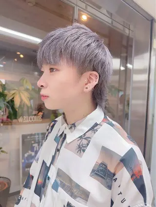 カラー メンズ 髪質改善&ストレート ‪✂︎‬鈴木青樹のヘアスタイル