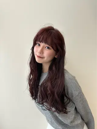 カラー 🍒暖色 カラー🍒yuiのヘアスタイル