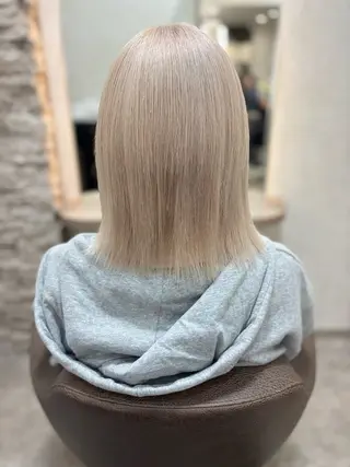 ミディアム カラー アンククロス池袋北口所属・韓国ヘア🫧ブリーチ ♡YUKI🌼のヘアスタイル