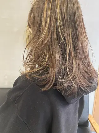 セミロング 田村 りなのヘアスタイル