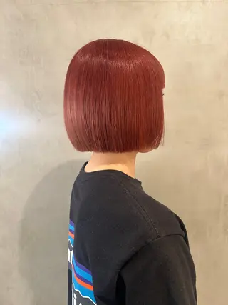 ショート カラー デザインカラー🖤 イシイレイのヘアスタイル