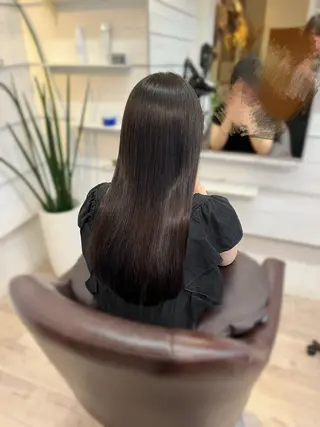 セミロング 松島 綾子のヘアスタイル
