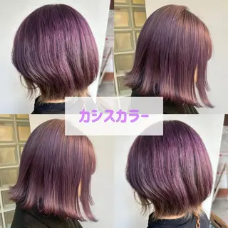 カラー 🍊暖色/ボブヘア chihiro🌼ོのヘアスタイル
