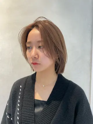 ミディアム カラー 若林 良のヘアスタイル