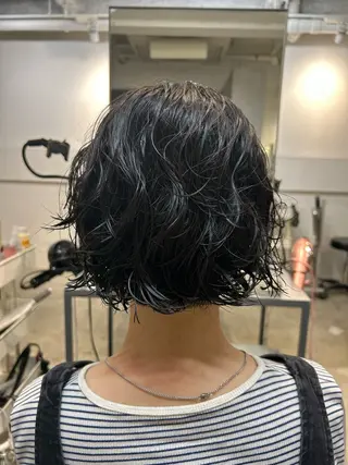 ショート パーマ 🌀韓国Bobpe rm🌀7/24🙆のヘアスタイル